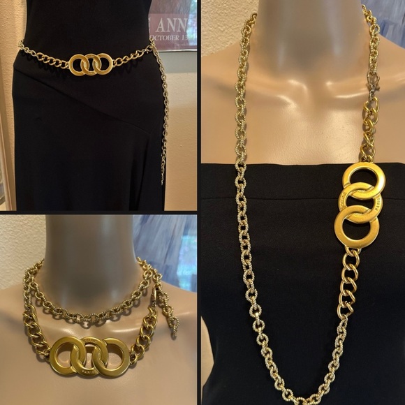 CELINE vintage PARIS RUNWAY VTG NECKLACE or BELT - Picture 1 of 16